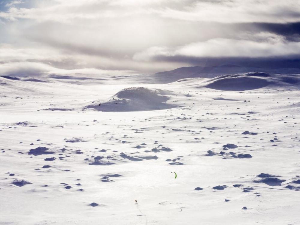 SnowKite på Hardangervidda