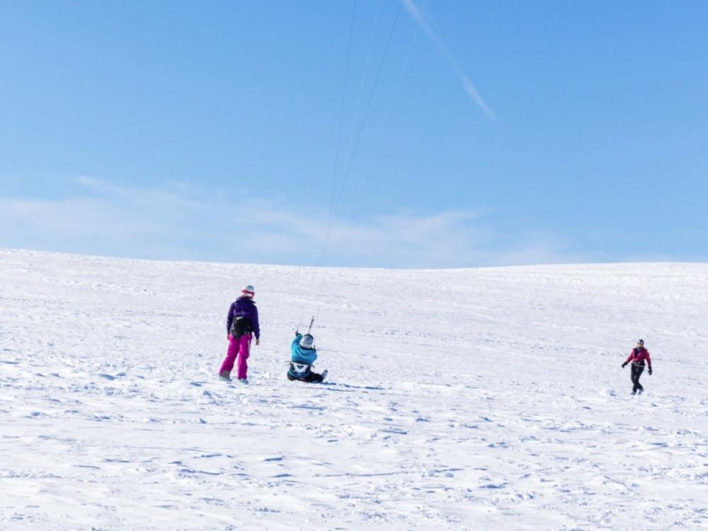 Snowkiting at Haugastøl