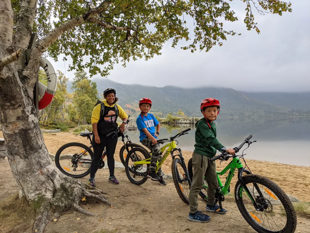 Ride with guide - beginners-/family trip. 