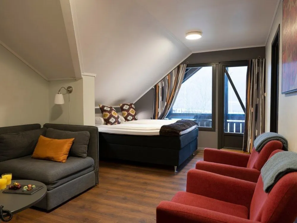 Family room with balcony